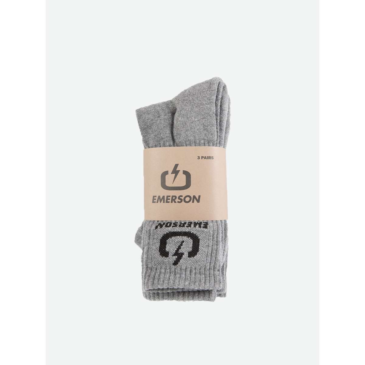 EMERSON ΚΛΑΣΙΚΕΣ ΚΑΛΤΣΕΣ ΜΕΣΑΙΟΥ ΥΨΟΥΣ COTTON 202.EU08.03 GREY 3-PAC