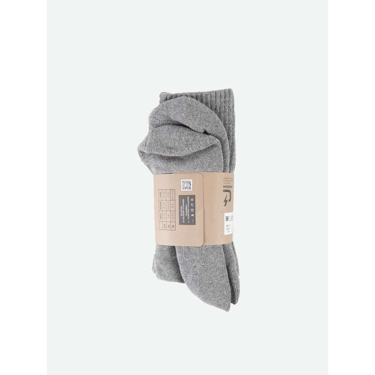 EMERSON ΚΛΑΣΙΚΕΣ ΚΑΛΤΣΕΣ ΜΕΣΑΙΟΥ ΥΨΟΥΣ COTTON 202.EU08.03 GREY 3-PAC