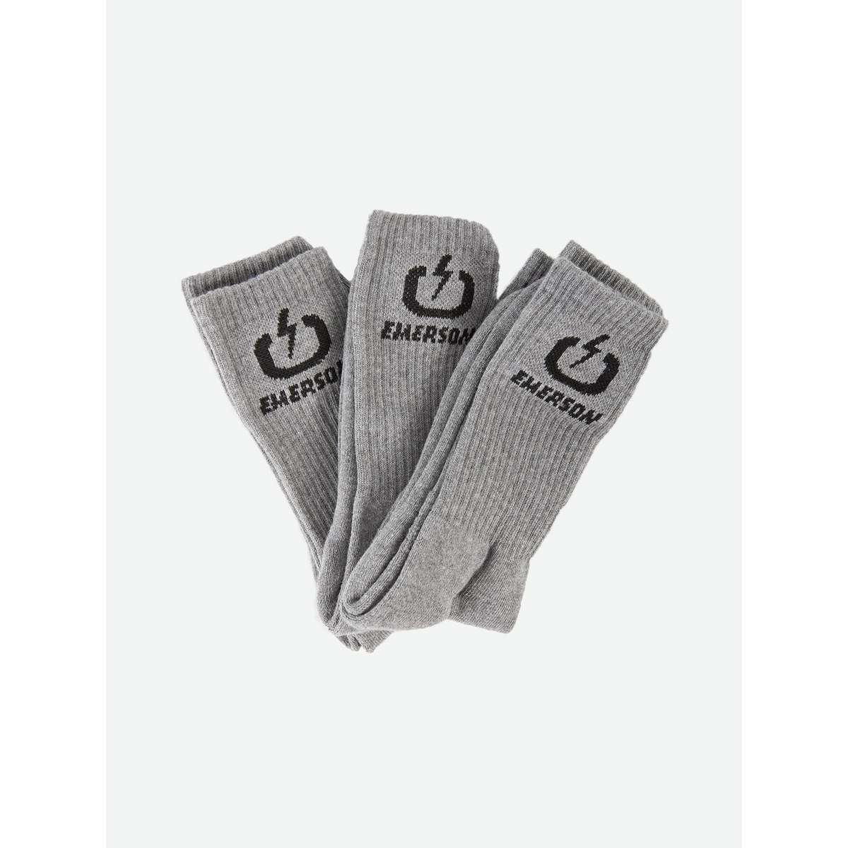 EMERSON ΚΛΑΣΙΚΕΣ ΚΑΛΤΣΕΣ ΜΕΣΑΙΟΥ ΥΨΟΥΣ COTTON 202.EU08.03 GREY 3-PAC