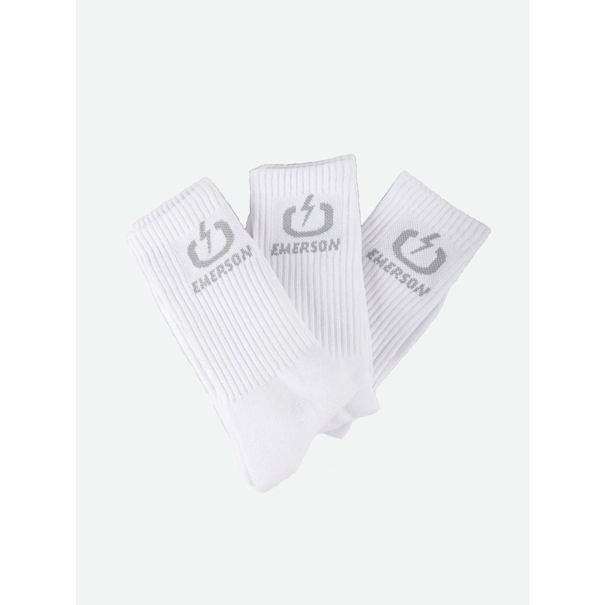 EMERSON ΚΛΑΣΙΚΕΣ ΚΑΛΤΣΕΣ ΜΕΣΑΙΟΥ ΥΨΟΥΣ COTTON 212.EU08.03 WHITE 3-PAC