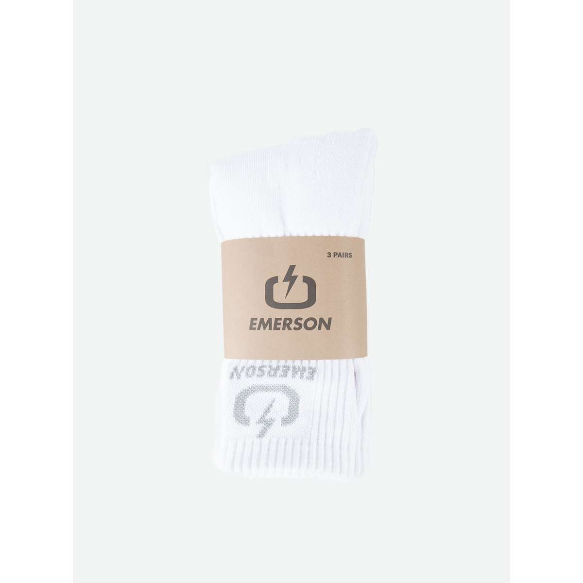 EMERSON ΚΛΑΣΙΚΕΣ ΚΑΛΤΣΕΣ ΜΕΣΑΙΟΥ ΥΨΟΥΣ COTTON 212.EU08.03 WHITE 3-PAC