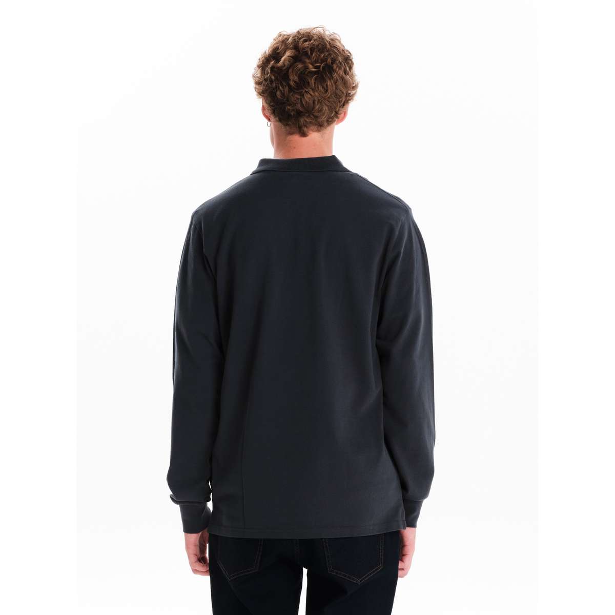 EMERSON MEN΄S REGULAR FIT COTTON LONGSLEEVES POLO NAVY BLUE