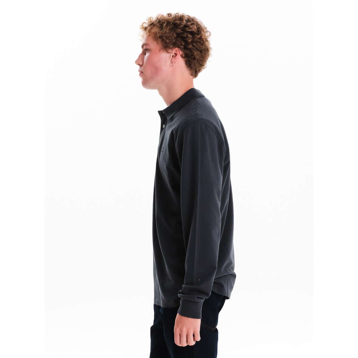EMERSON MEN΄S REGULAR FIT COTTON LONGSLEEVES POLO NAVY BLUE