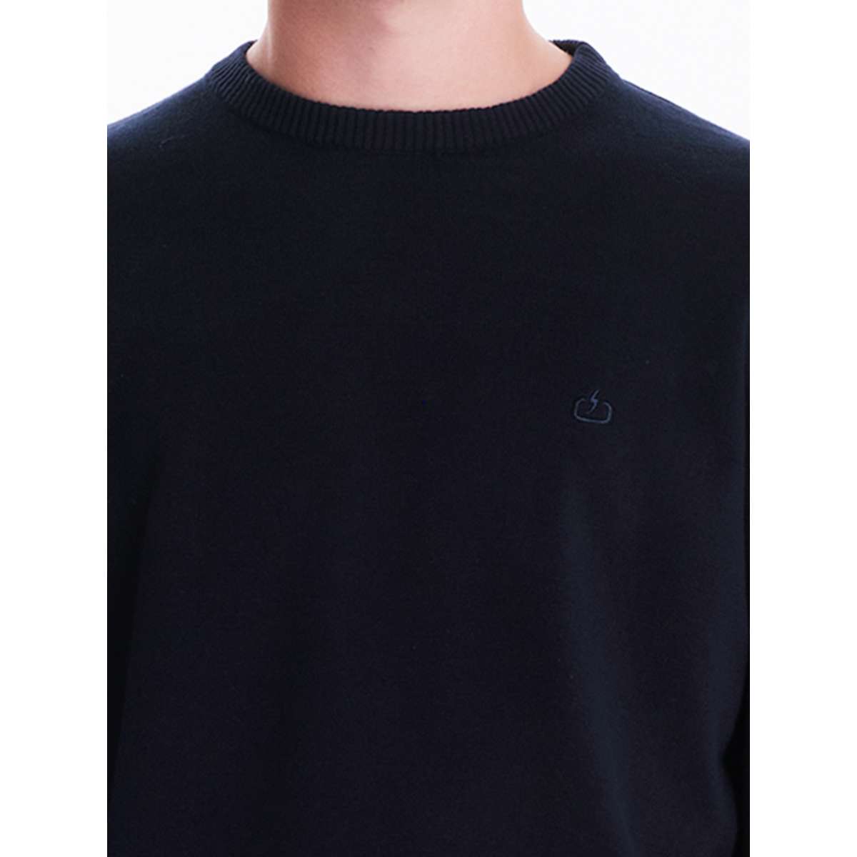 EMERSON MEN’S REGULAR FIT COTTON KNIT SWEATER 242.EM70.90 NAVY BLUE