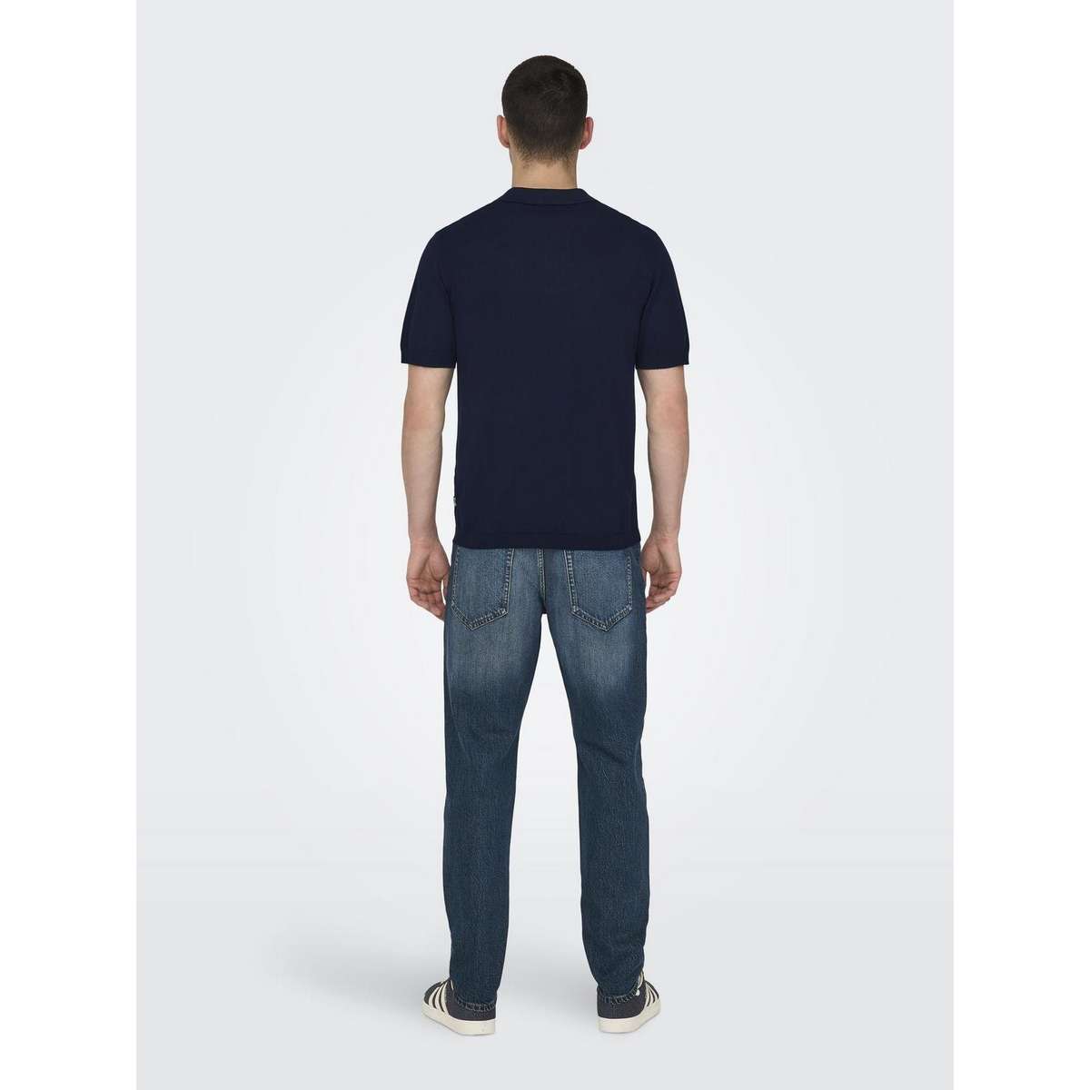 ONLY & SONS MEN΄S REGULAR FIT COTTON POLO KNIT 22022219 DARK NAVY
