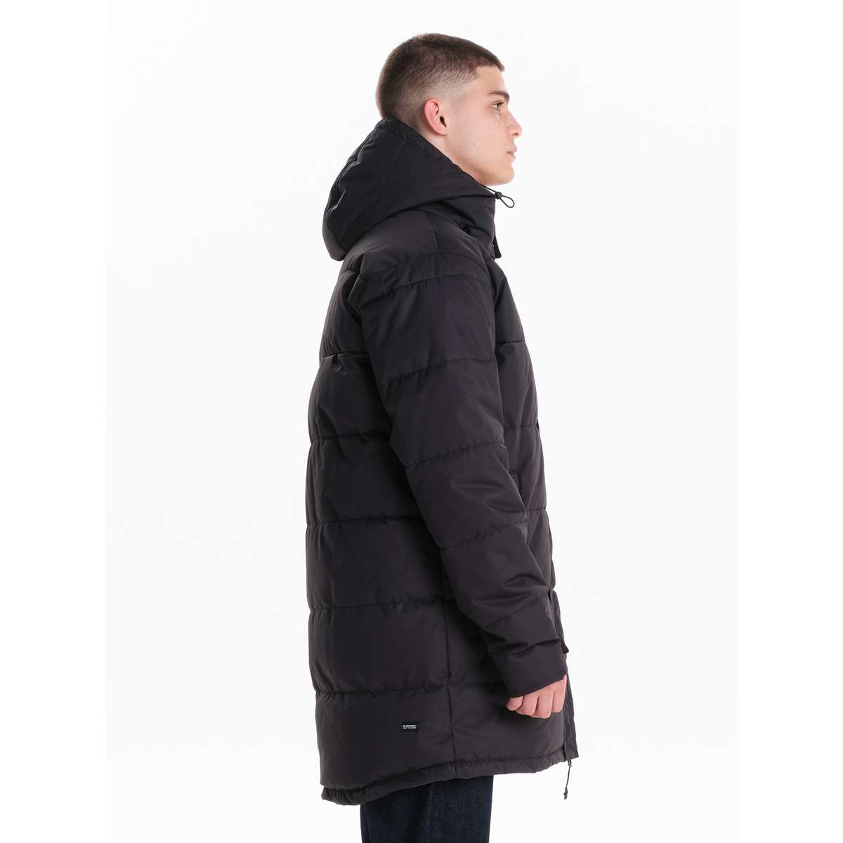 EMERSON MEN΄S REGULAR FIT POLYESTER HOODED PUFFER JACKET 242.EM10.68 BLACK
